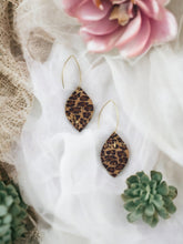Load image into Gallery viewer, Cheetah Genuine Cork Leather Earrings - E19-512