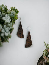 Load image into Gallery viewer, Chocolate Alligator Leather Earrings - E19-513