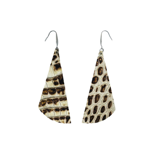 Bronze Tipped Statement Drop Earrings