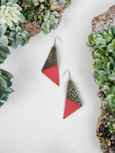 Load image into Gallery viewer, Layered Genuine Leather Earrings - E19-522