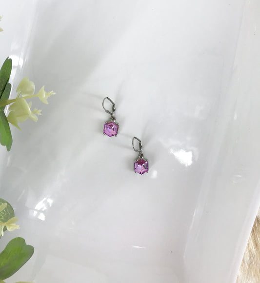 Rhinestone Dangle Earrings - E19-665