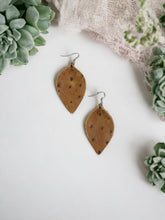 Load image into Gallery viewer, Genuine Ostrich Leather Earrings - E19-808