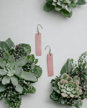 Load image into Gallery viewer, Genuine Pink Leather Earrings - E19-921