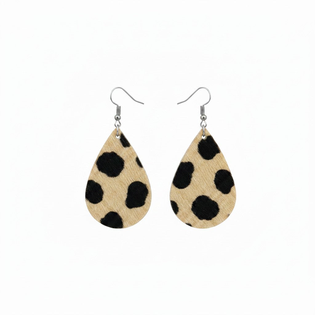 Golden Safari Teardrop Earrings