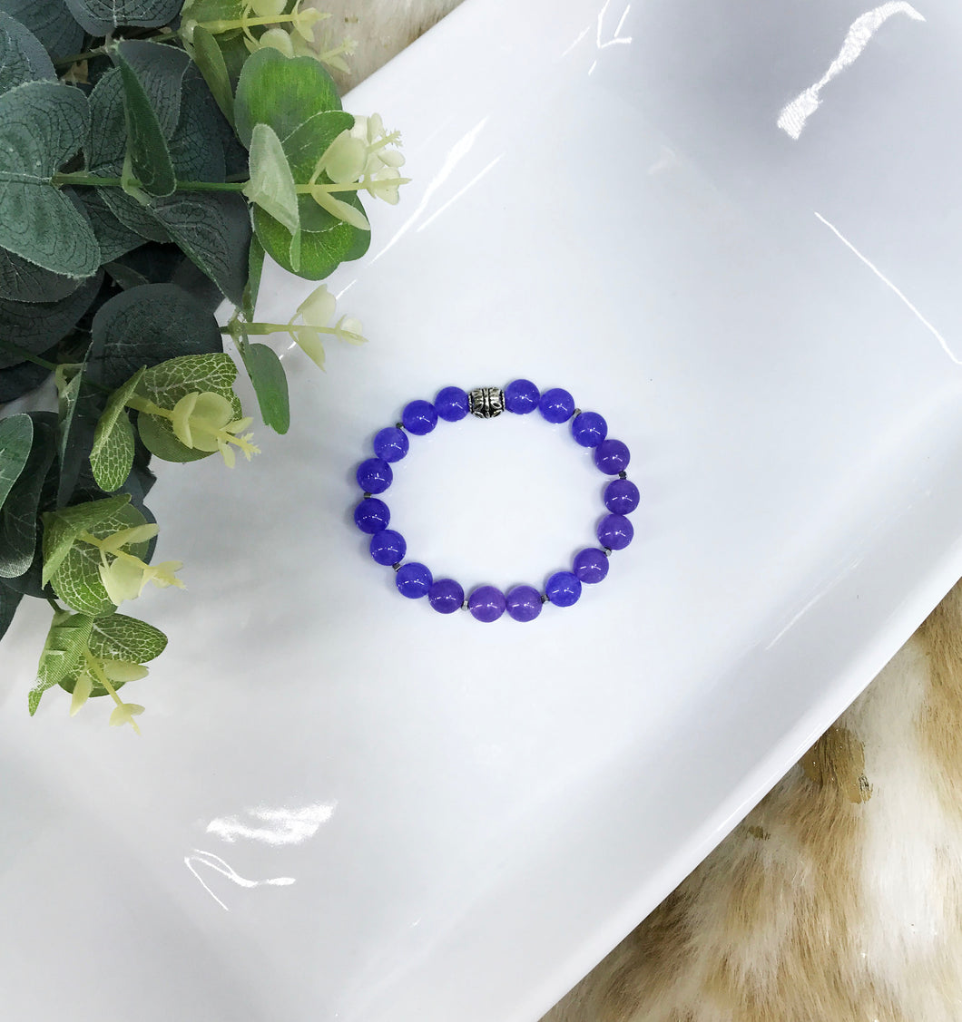 Genuine Gemstone Stretchy Bracelet - B1231