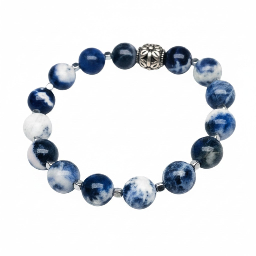 Sodalite Natural Gemstone Stretch Bracelet