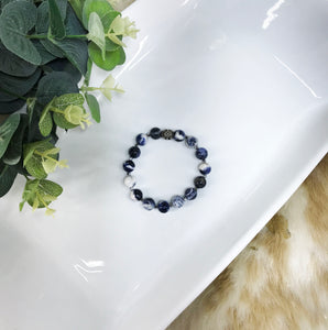 Sodalite Gemstone Stretchy Bracelet - B1247