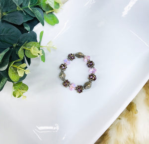 Glass Bead Stretchy Bracelet - B1249