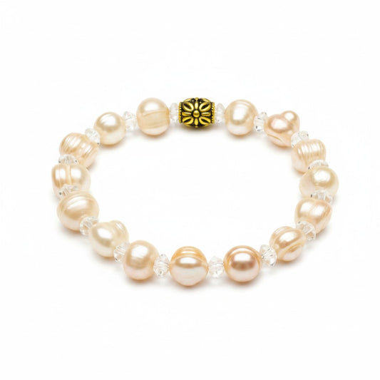Pearl & Glass Bead Bracelet