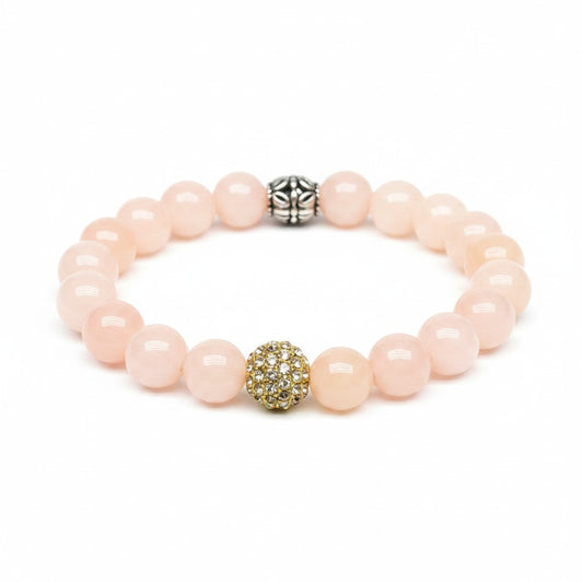 Rose Quartz Natural Gemstone Stretch Bracelet