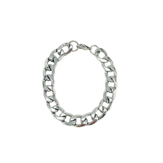 Silver Curb Chain Bracelet