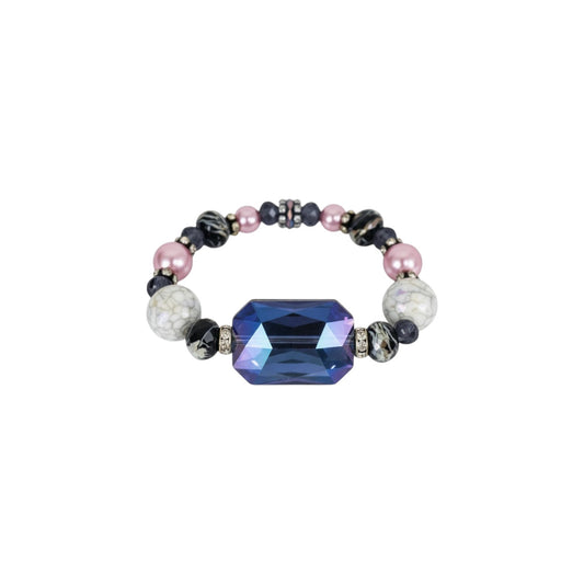 Big & Bold Indigo Blush Statement Stretch Bracelet