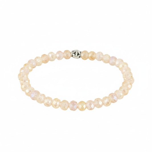 Blush Champagne Glass Bracelet