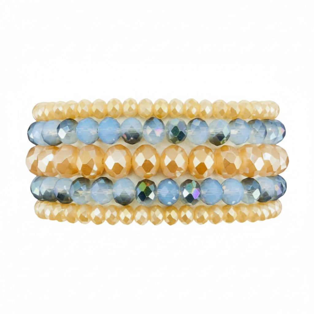 Sky & Sand Stack Bracelet Set
