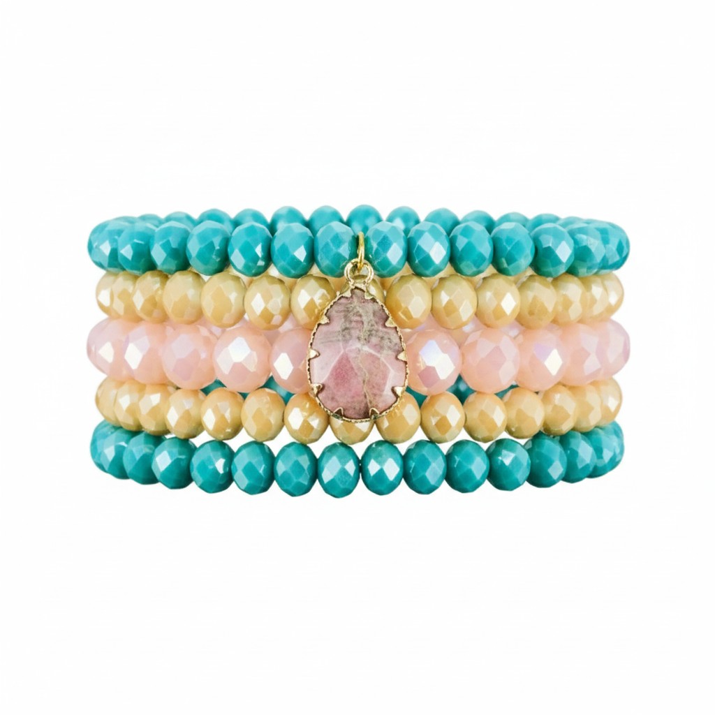 Cotton Candy Coast Stack Bracelet Set