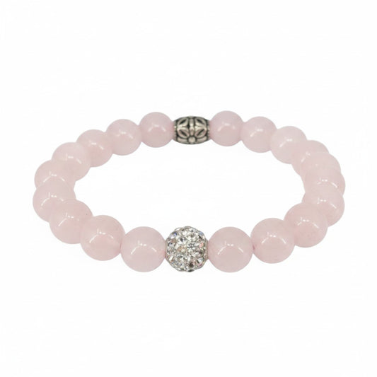 Rose Quartz Natural Gemstone Stretch Bracelet