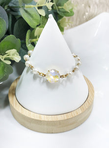 Crystal & Peal Beaded Bracelet - B1823