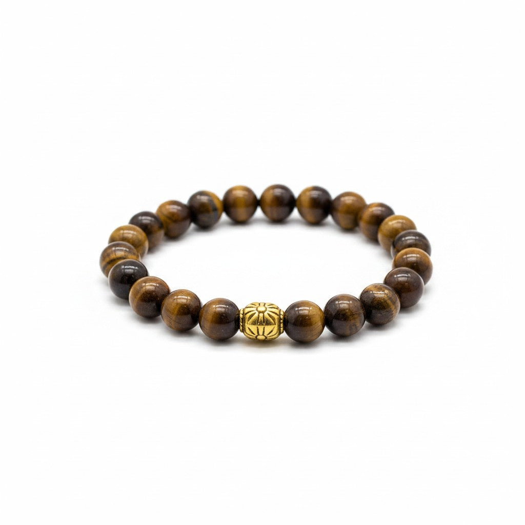 Tiger's Eye Natural Gemstone Stretch Bracelet