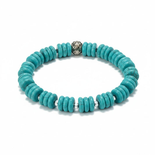 Dyed Howlite Gemstone Stretch Bracelet