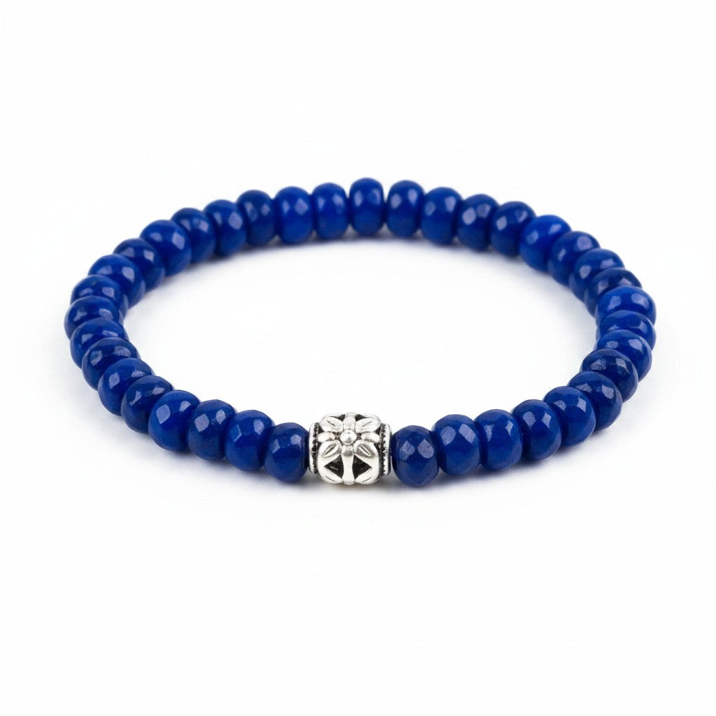 Lapis Natural Gemstone Stretch Bracelet
