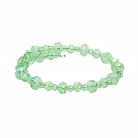 Mint Green Glass Wrap Bracelet