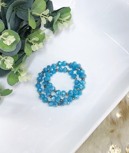 Glass Bead Wrap Bracelet - B1982