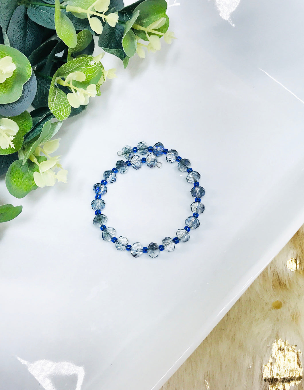 Glass Bead Wrap Bracelet - B1996