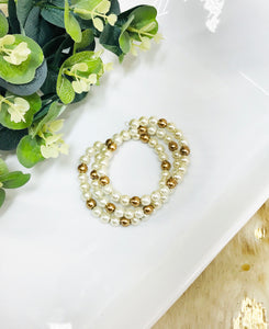 Glass Pearl Wrap Bracelet - B2007
