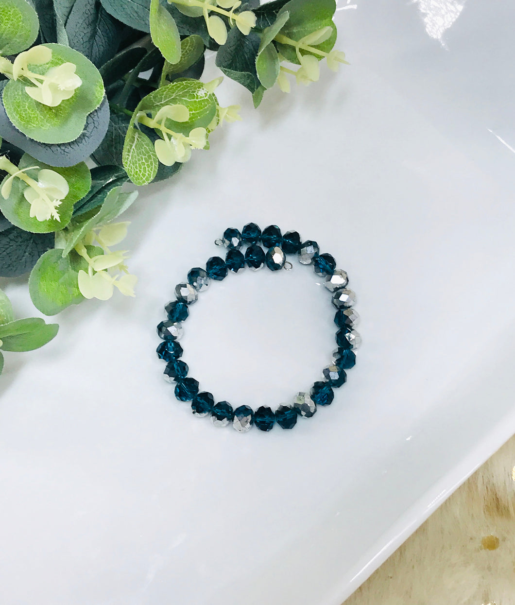 Glass Bead Wrap Bracelet - B2009