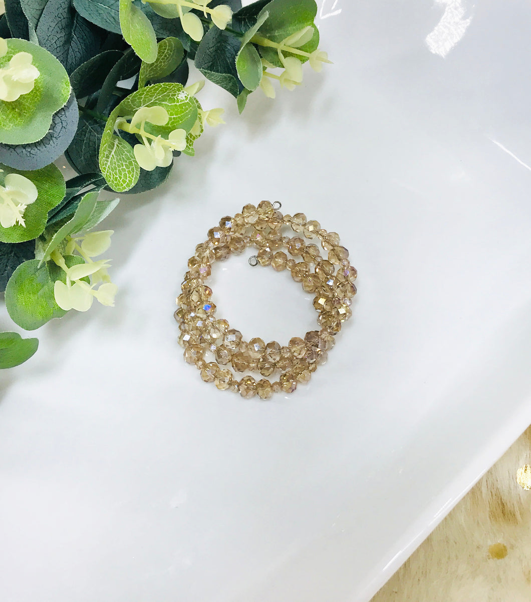 Glass Bead Wrap Bracelet - B2011