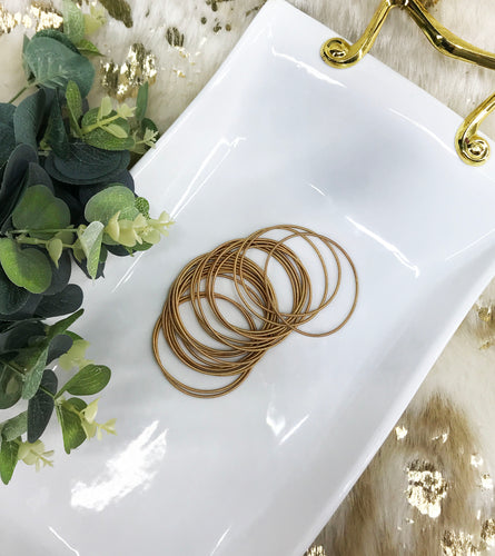 Gold Guitar String Bracelets - B2019