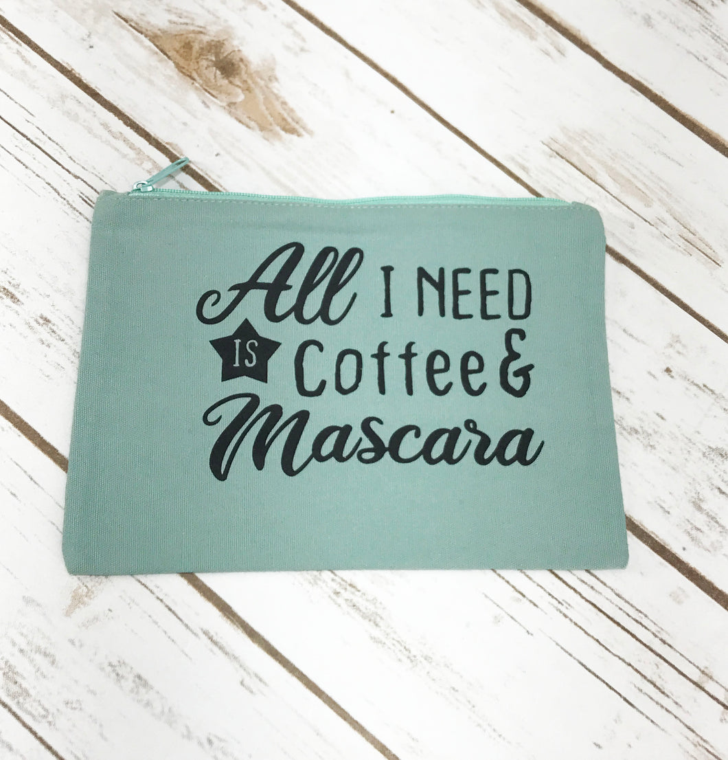 Coffee & Mascara Cosmetic Bag - C107