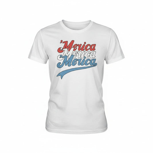 'Merica Round Neck T-Shirt - C169