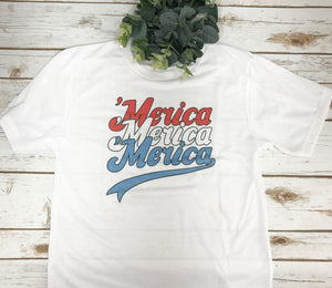 'Merica Round Neck T-Shirt - C169