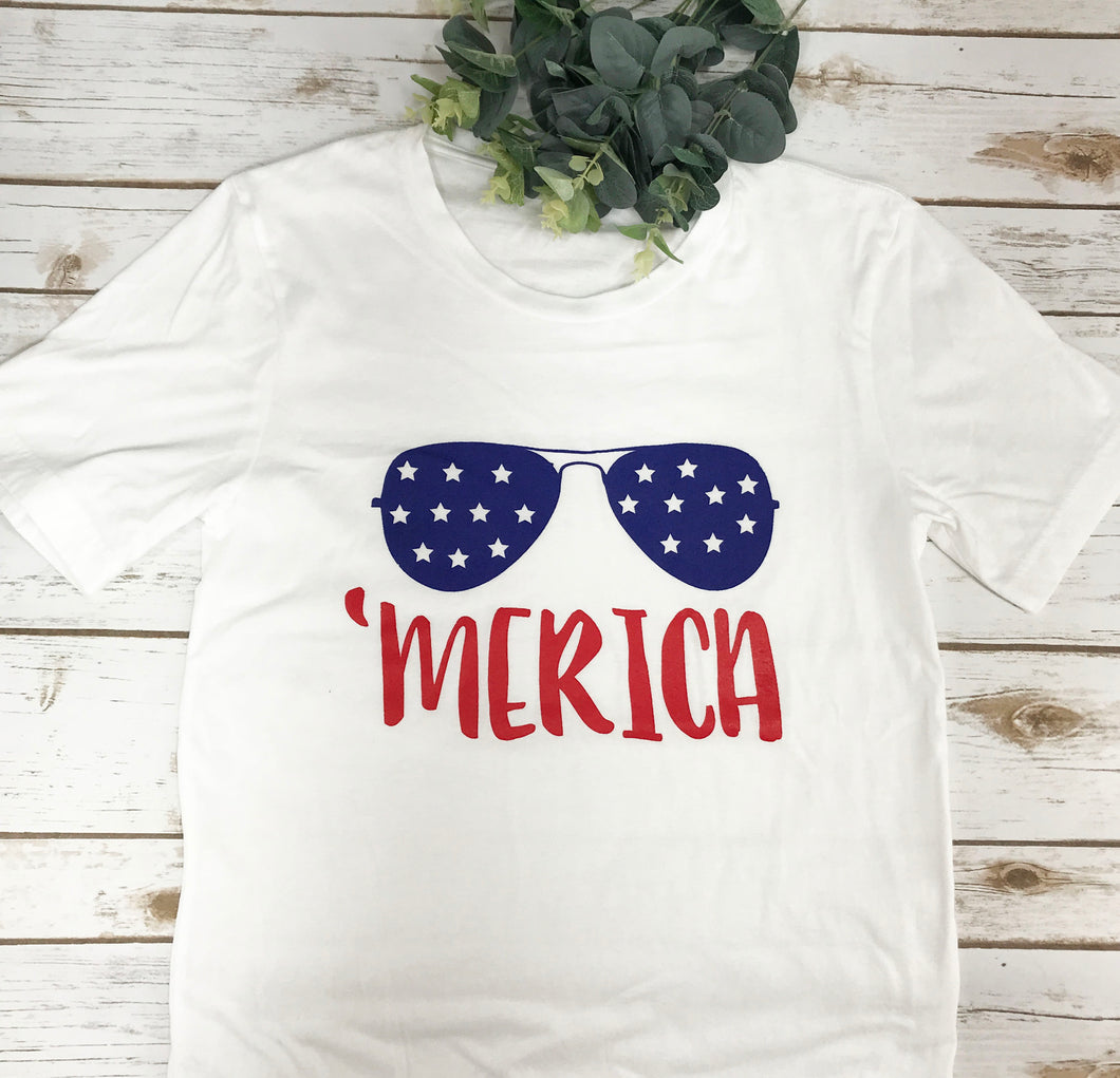 'Merica Round Neck T-Shirt - C170