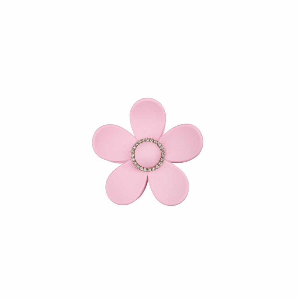 Rhinestone Flower Hair Clips