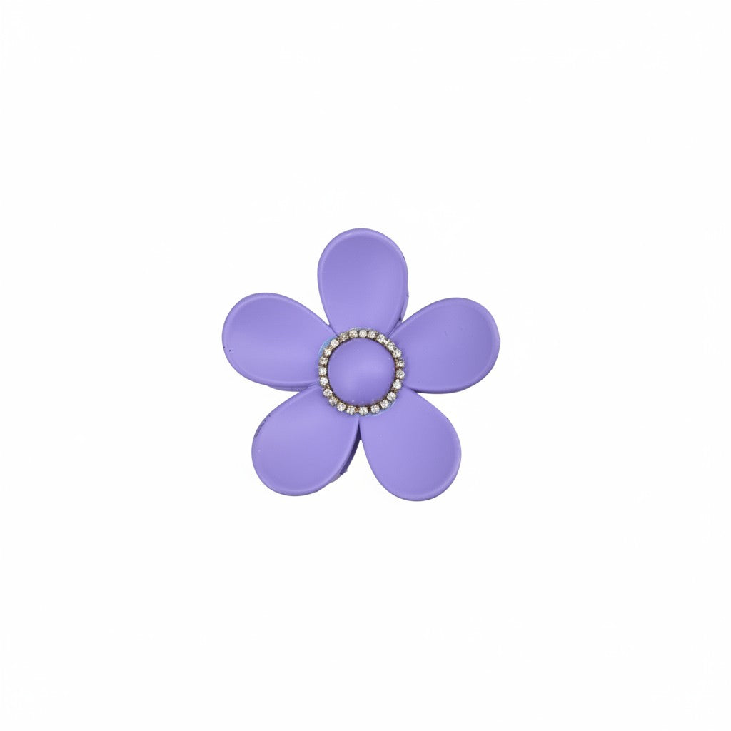 Rhinestone Flower Hair Clips