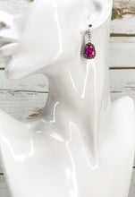 Load image into Gallery viewer, Pave &amp; Rhinestone Pendant Earrings - E19-4475