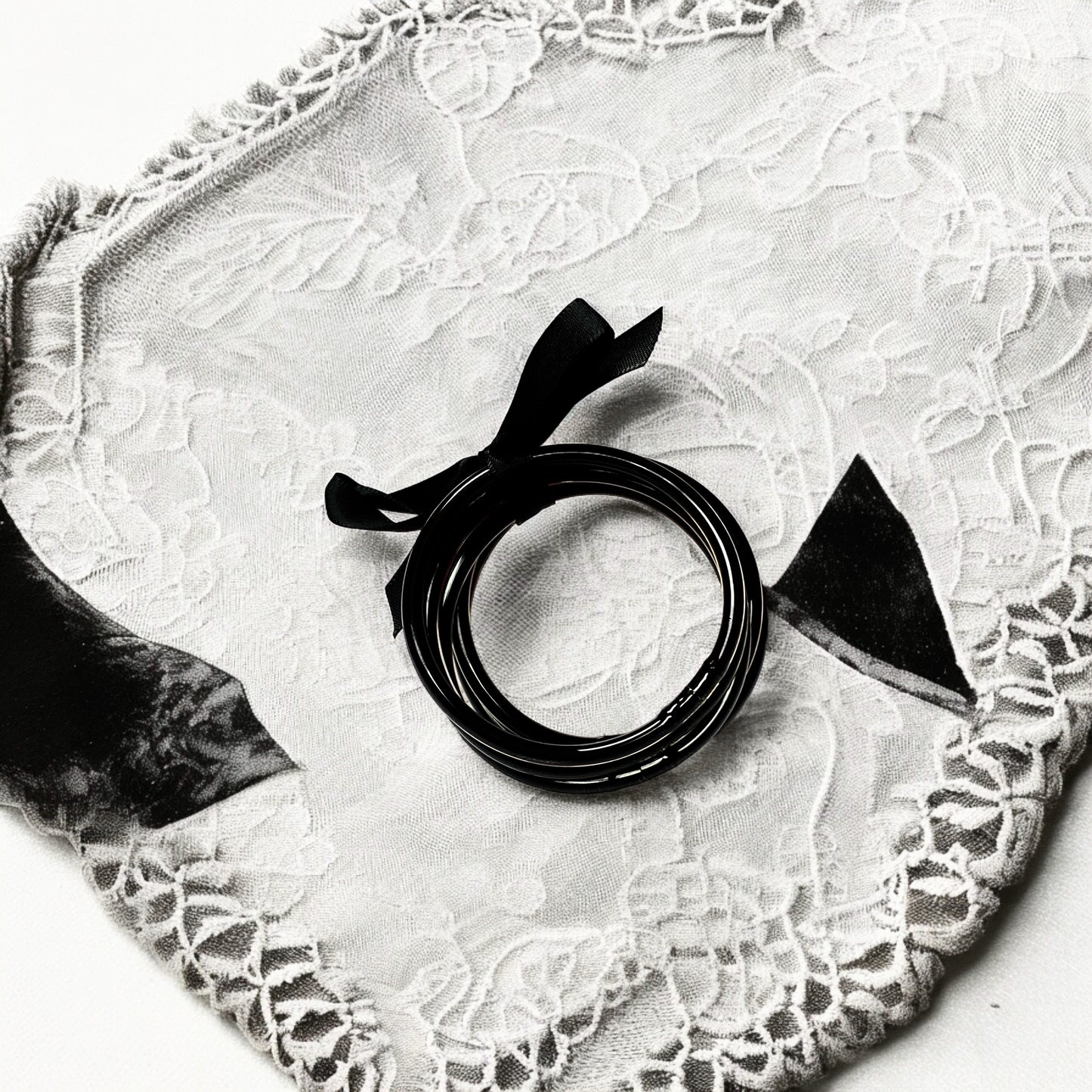 Solid Black Silicone Bracelets
