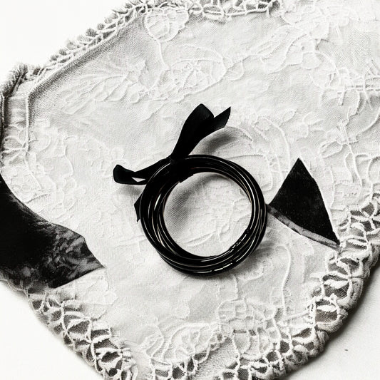Solid Black Silicone Bracelets