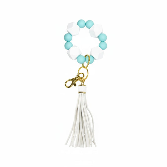 Silicon Bead Bracelet Keychain - K368
