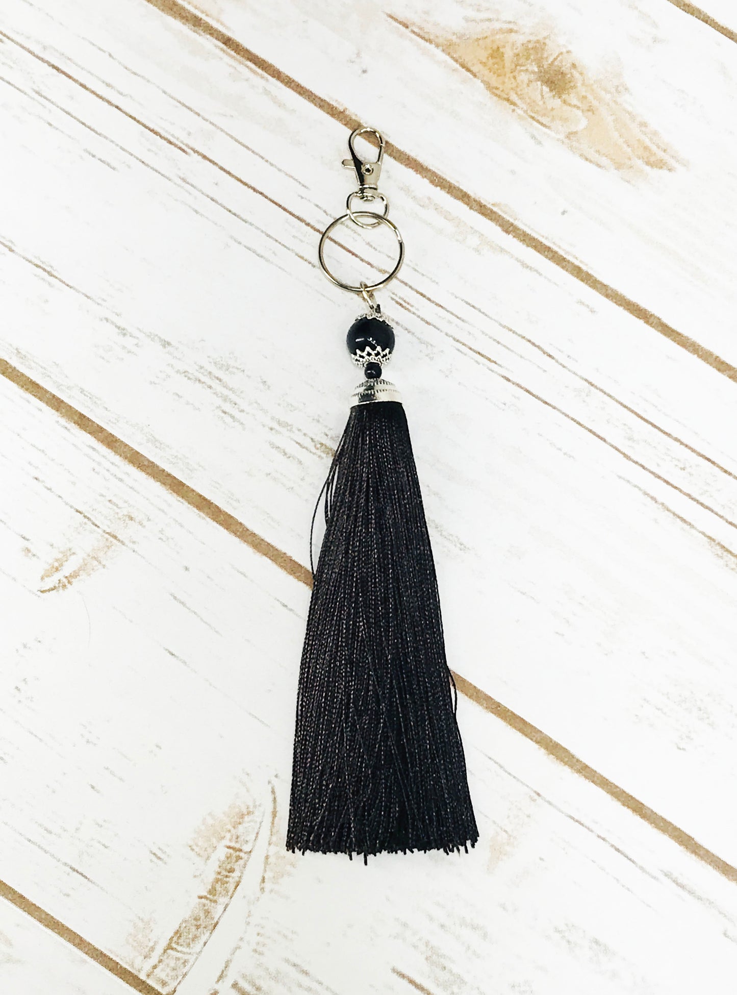 Large Silk Tassel Keychains