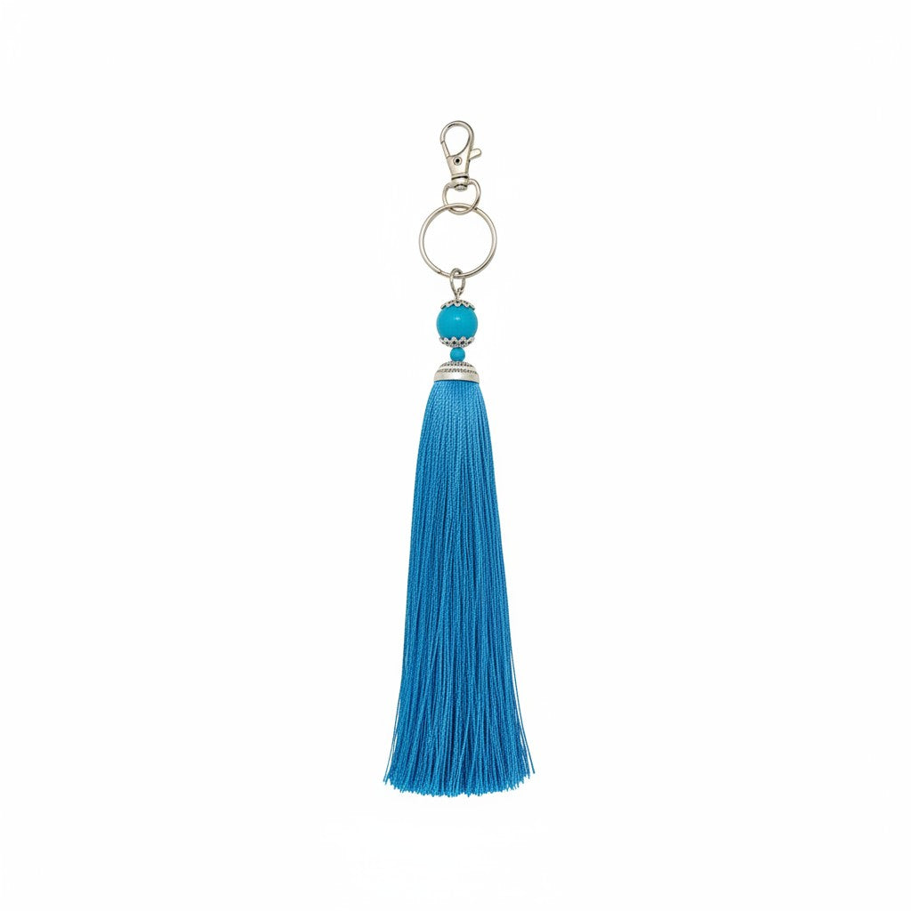 Large Silk Tassel Keychains