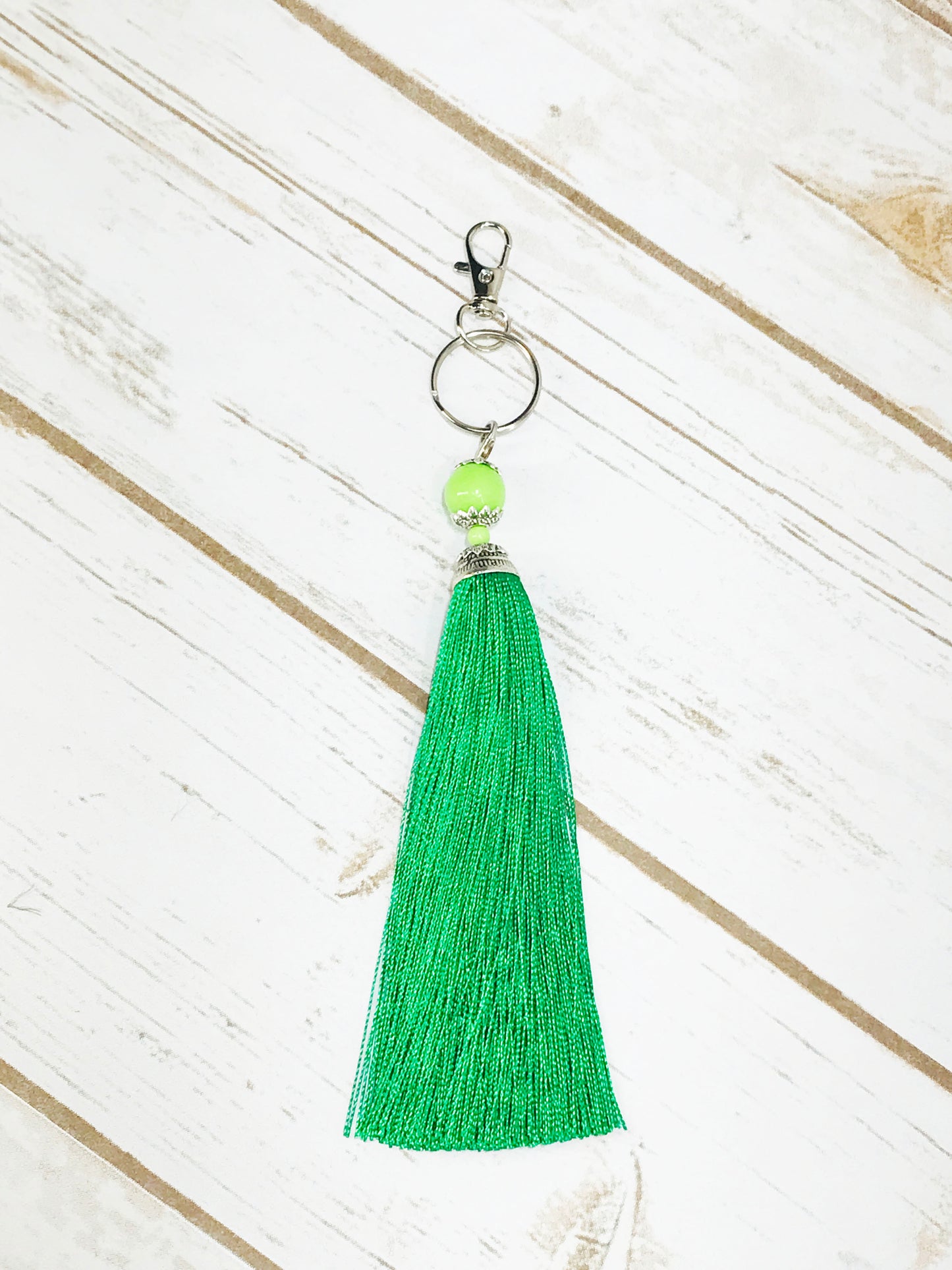 Large Silk Tassel Keychains