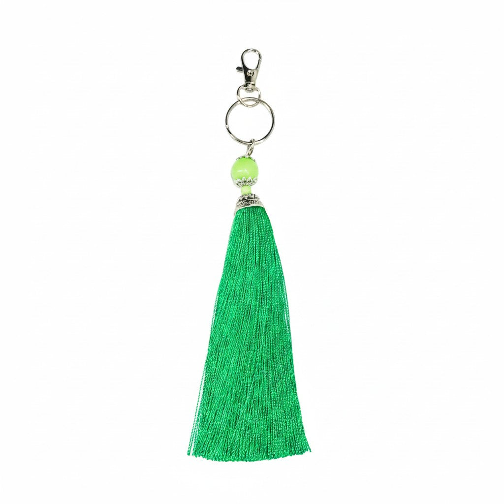 Large Silk Tassel Keychains