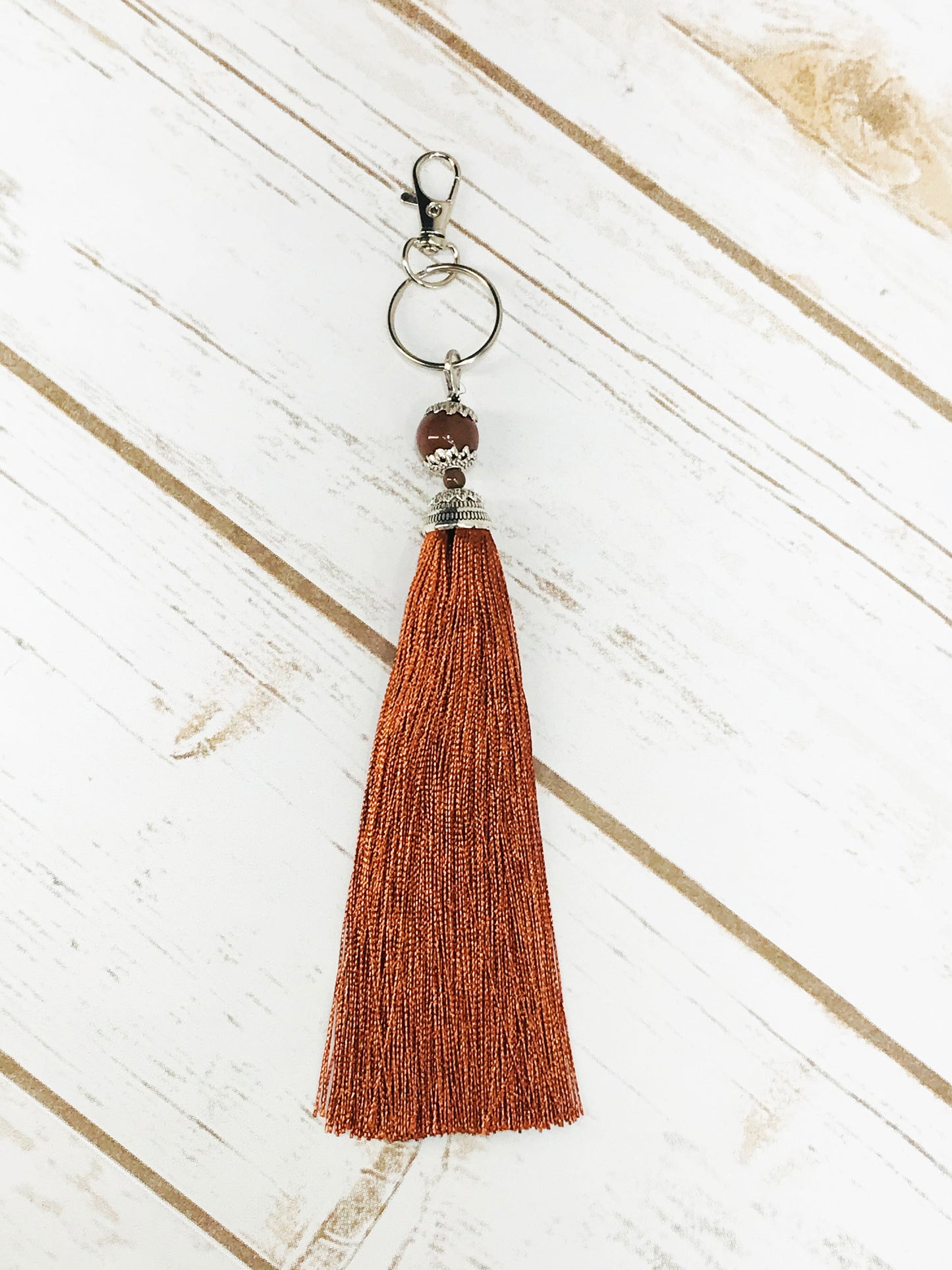 Large Silk Tassel Keychains