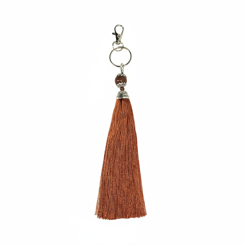 Large Silk Tassel Keychains