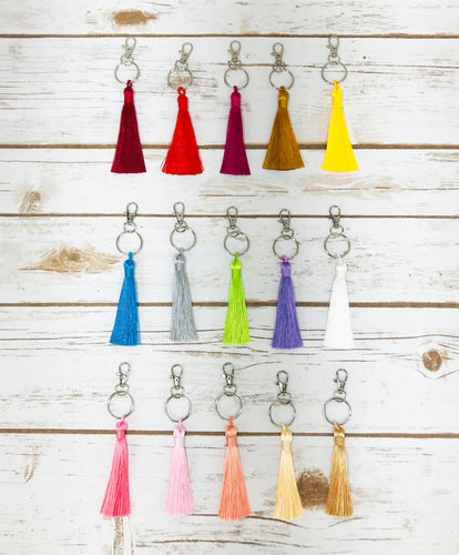 Small Silk Tassel Keychains