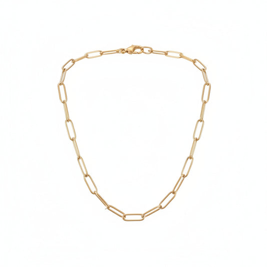 Smooth Paperclip Chain Necklace