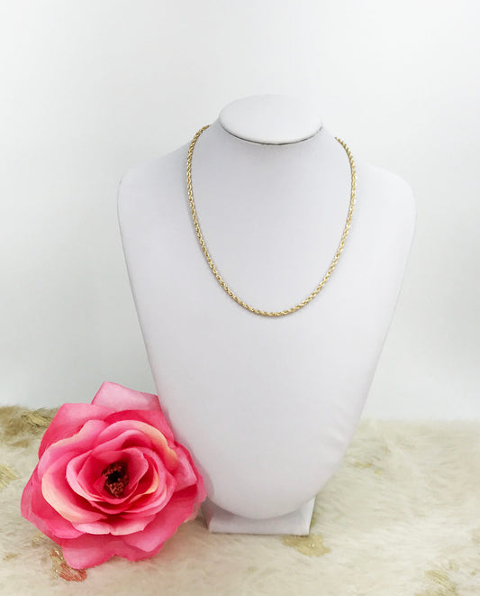 Twisted Rope Chain Necklace - N786